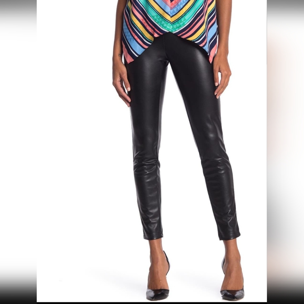 Black leather leggings